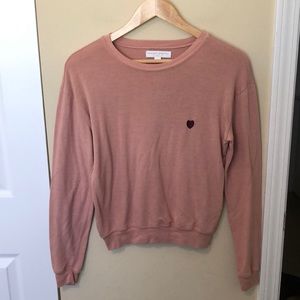 Spiritual Gangster pink long sleeve top sz XS